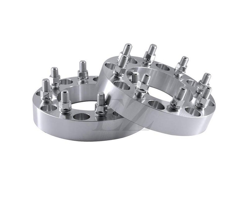 ezaccessory 2 Billet Wheel Adapters Spacers 8x6.5 to 8x6.5 | 8x165 to 8x165 | Fits Dodge Ram 2500/3500 2/4WD | 1" Thick 9/16" Studs - Image 1